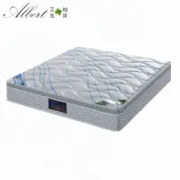 在飛比找momo購物網優惠-【文創集】6尺雙人加大3D涼感乳膠偏軟睡感獨立筒床墊