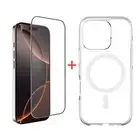 For Apple iPhone 16 plus Pro Max Phone Case & 9D Tempered Glass Screen Protector