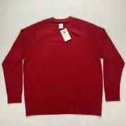 Nike x Tiger Woods Knitted Wool Blend Pullover Crewneck Golf Sweater Red Size XL