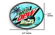 Baja Blast Belt Buckle Pewter Metal Mountain Mt Mtn Dew Limited Edition