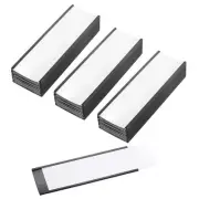 50 Pcs Magnetic Label Holder 6" x 2" with Paper Inserts C Channel