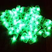 Neo LOONS� 100pcs/lot 100 X Green Led Flash Ball Lamp Balloon Light long standby