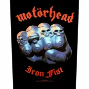 MOTORHEAD IRON FIST LARGE SIZE PRINTED SEW ON BACK PATCH OFFICIALLY LICENSED