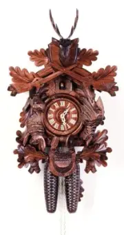 Cuckoo Clocks Hunting Clock, hanging Animals 2.0105.01.C NEW