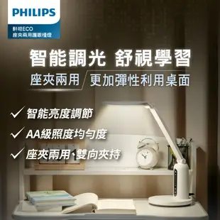 Philips 飛利浦 66194 軒坦ECO 座夾兩用LED全光譜護眼檯燈(PD056)