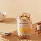 430ML Breakfast Cup Oatmeal Cereal Nuts Yogurt Salad Cup With Lid Spoon/s