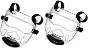 CLISPEED Karate Guards Martial Art Training Face Guard Breathable Portable Face Protector for Taekwondo