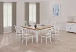 NORMANDY 9 Piece Dining Suite with Malu Dining Chairs.