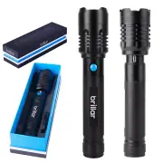 Brillar Commander Torch 4000Lumen Rechargeable Flashlight Powerbank Super Bright