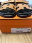 Hermes Chypre Sandals Naturel 38 Authentic 2024