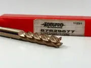 ACCUPRO 3/8 x 3/8 x 1-1/2 x 6" 4FL XLR TICN Solid Carbide End Mill NEW 1pc