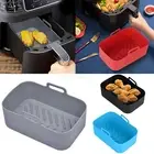 2X Square Air Fryer Silicone Pot For Ninja-Foodi Dual Air Fryer Accessories HOT