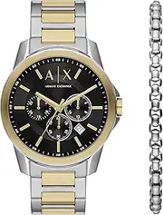 [Armani Exchange] Mens Hampton Stainless Steel Analogue Watch with Bracelet