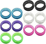 12pcs Soft Silicone Scissors Finger Rings Grips Inserts Grooming Shear Thumb Inserts Finger Protector Ring Scissor Accessories for Barber Scissors Shears