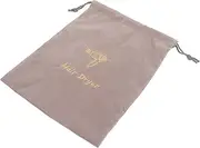 LIFKOME Large Velvet Hair Dryer Travel Pouch Drawstring Storage Bag for Hair Dryer Portable Woven Bag