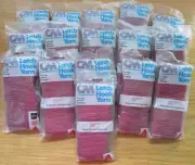16 Bags Sealed Columbia-Minerva Mulberry 3220 Latch Hook Yarn 320 Pieces Per Bag