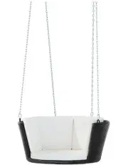 [Gardeon] Single Swing Chair in Black