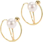 [BESTYASH] Chic Pearl Clip on Earrings for Women Ear Cuffs Fashionable Jewelry for Special Events No Piercing Needed
