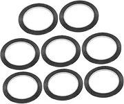 DOITOOL 8pcs Self Adhesive Black Border Tape for Whiteboard Art Graphic Tape for Marking Crafting Easy to Cut Remove for Various Surfaces