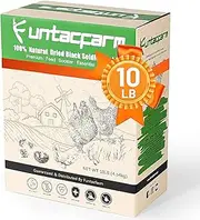Funtacfarm 10 Pounds Dried Black Soldier Fly Larvae For Chickens, High Protein Chicken Feed, Superior To Wild Bird Meal Worms & Treats