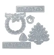Die'sire by Crafter's Metal Dies set Around the Tree and Traditional Wreath