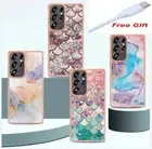 For Samsung Galaxy S20 21 22 23 24 25Ultra Plus FE Marble Shockproof Phone Case