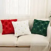Christmas Tree Plush Cushion Cover Pillow Covers Party Decor