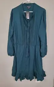 City Chic Dress Women's Plus Medium 18 Green