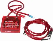 RIZGHWOY 12V Car Fuel Saver Voltage Stabilizer Regulator Enhancing Engine Power for Universal Models, Reducing Fuel Consumption and Improving Efficiency (Red)