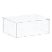 Acrylic Display Case Plastic Box Cube Storage Box Transparent 36x36x15.5cm