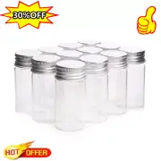 Vials Small Glass Bottles Mini Jars With Aluminum Screw Storage Lids W0W0