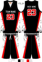 Cooldry Basketball Uniforms Team Tracksuits Splashing Ink Custom Sublimated 173