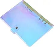 FUNNETOYU 1Pc Loose Leaf Book Cover Tool Protector for Notepads Books Design with Strong Button for Students School Supplies
