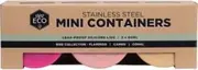 Ever Eco Stainless Steel Mini Containers Rise Leak Proof 3pk