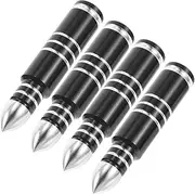 CVUTOVO 4 Pcs Aluminium Alloy Tire Valve Caps Fit for Cars Trucks Bikes Motorcycles Durable Leak Valve Stem Caps for Reliable Protection Convenient Replacement