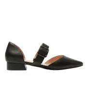 [Sandler] Adore Flat Shoes in Black Leather
