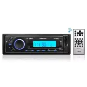Pyle PLR-27MPBU Bluetooth Stereo USB/Flash Card In Dash Receiver, MP3, 3.5MM AUX