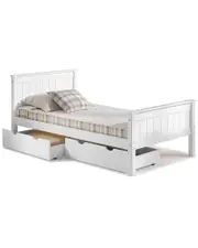 Alaterre Harmony Twin Wood Platform Bed with Storage Drawers NoSize NoColor