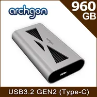 在飛比找PChome24h購物優惠-archgon PCIe 960GB 外接式固態硬碟 S93