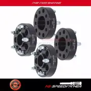 4pcs 1.5" 5 Lug 5x4.5 to 5x5 wheel spacers For Jeep Black Adapters 1/2'' studs (for: Mazda)