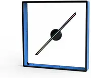 17.7in 45cm 3D Hologram Projector with Cover Advertising Logo Light Led Holographic Lamp Player Party Advertise Display Support Images Video Festival Advertising Display(Blue)