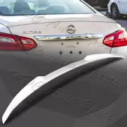 For 2016-2018 Nissan Altima Sedan W-Power Pearl White V-Style Trunk Spoiler Wing