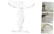 Clear Acrylic End Table,Drink Table,for Office, Living Room Small Triangle base