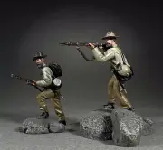 BRITAINS CIVIL WAR CONFEDERATE 31483 TWO CONFEDERATE INFANTRY SCRAMBLING UP