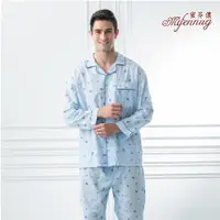 在飛比找ETMall東森購物網優惠-【MFN 蜜芬儂】台灣製-純棉飛機紳士居家男睡衣(3尺碼任選