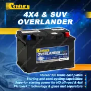 Century Overlander 4X4 MF Battery for Ford Territory SZ 2.7 V6 4x4 Diesel 276DT