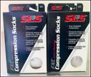 1 PAIR Compression SOCKS SLS3 Size XS/S FCX WHITE Color