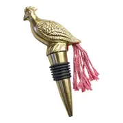 LVD Brass 12.5cm Bottle Stopper Bird Drink Cork - Gold