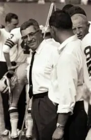 Green Bay Packers coach Vince Lombardi during game vs Pittsburgh S- Old Photo