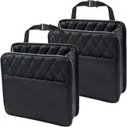 Car Organizer Back Seat, 2 Pack Waterproof PU Leather Car Seat Storage Universal